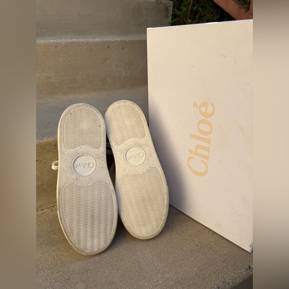 Chlo Lauren Low Top Sneaker, Canvas & Suede - image 5